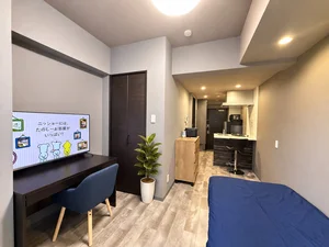名古屋大学鶴舞キャンパス周辺のマンスリーマンション・ウィークリーマンション「アルDEスリー矢場町 1B・1R(No.1490882)」メイン画像