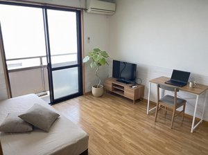 岡山県のマンスリーマンション・ウィークリーマンション「【M168】敷地内駐車場1台込🚙広々10帖1K＆独立洗面台付でストレスフリーな出張生活を✨(No.1499558)」メイン画像