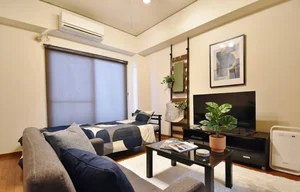 山陽学園短期大学周辺のマンスリーマンション・ウィークリーマンション「Kマンスリー駅元【岡山駅西口前】 201・1K-【角部屋】(No.151043)」メイン画像