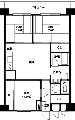 お部屋・号室によって設備や間取りが異なる場合がございます。その場合は現況を優先します。
