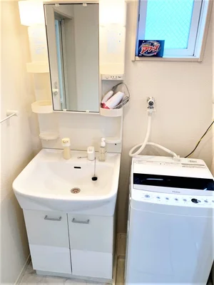 洗濯機有で長期出張者や　数か月の滞在にも最適なお部屋！