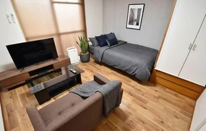 山陰のマンスリーマンション・ウィークリーマンション「Kマンスリー吉成（鳥取市）【禁煙・鳥取県ウィークリーマンション・鳥取県マンスリーマンション】 307・1DK-【中部屋】(No.231487)」メイン画像