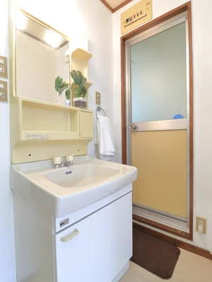 独立洗面台ありのため、朝の身支度も簡単にできます。　女性におすすめな設備♪