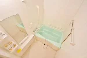 シャンプー・リンス・ボディソープ・風呂用洗剤・スポンジをご用意しておりますのでぜひご活用ください！香川丸亀駅前ウィークリーマンションでは7日以上から利用可能★