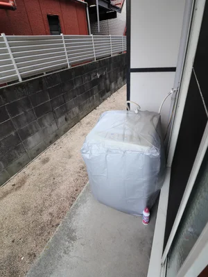 屋外洗濯機　コインランドリーに行かなくても洗濯ができるので毎日清潔に！