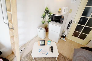 岡山・倉敷ウィークリードットコムでは家具や家電、簡単な調理器具など生活に必要な最低限のものはご用意させていただいておりますのでご入居したその日から生活をしていただけます♪