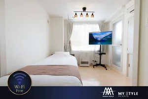 札幌市の家具家電付きマンスリーマンション「春割✨108,000円⇒89,800円（30日）🎵「西18丁目駅」徒歩2分の好立地🎵wi-fi完備です🎵 805号室(No.317224)」メイン画像