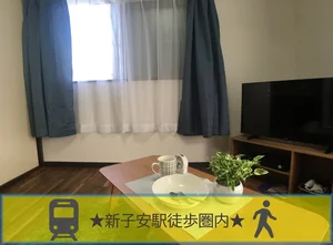 横浜市神奈川区のマンスリーマンション・ウィークリーマンション「Beeマンスリー横浜新子安 201・寝具&食器ｾｯﾄ込(No.330044)」メイン画像