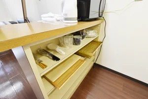 調理器具等充実! 電気ケトルや電子レンジなどもすべて標準品です♪