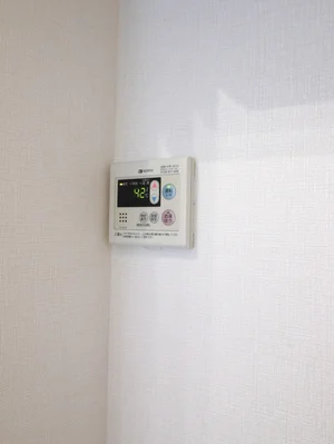 給湯スイッチ　温度設定も簡単にできます