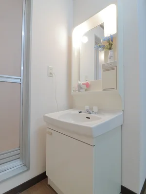 独立洗面台有のため、朝の身支度も簡単です。女性にも嬉しい設備♪