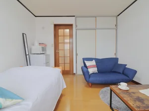 洋室部分に収納があります。 あると嬉しい備品類も取り揃えてあり、満足度が高いお部屋です!