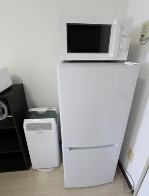 ※炊飯器・鍋フライパン・掃除機・アイロン・空気清浄機・HDD・ブルーレイレコーダーは現在設置しておりません。