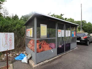 敷地内ゴミ捨て場 忙しい朝の時間帯も楽々ごみ捨てしていただけます。