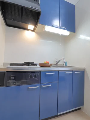 ガスコンロのため、調理しやすいです。 十分な広さで自炊もしやすい空間です!