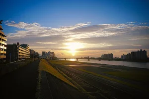 大淀川河川敷広場