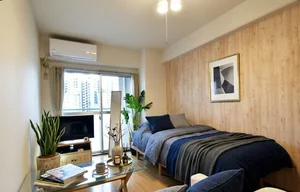 大分県のマンスリーマンション・ウィークリーマンション「Kマンスリー大分県立美術館前 401・1K-【角部屋】(No.391863)」メイン画像