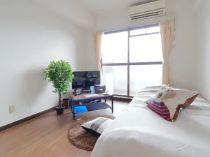 テレビありで休日や仕事終わりもくつろいでいただけるお部屋となっております！　多くの外光を取り入れるため、室内が明るくなります。　