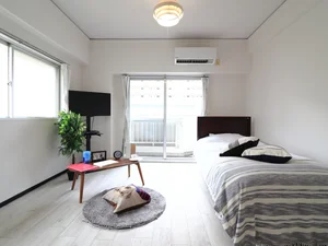 出窓があるため外光を取り込みやすく、室内が明るいです　テレビ付きでゆったりリラックスできるお部屋！