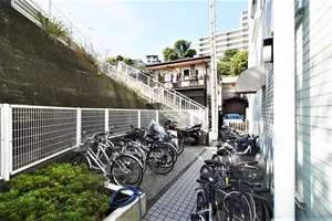 自転車駐輪可能!