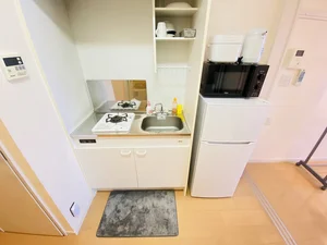 １口コンロ付♪スーパーで食材を買ってきたらすぐにお料理に取り掛かれます！