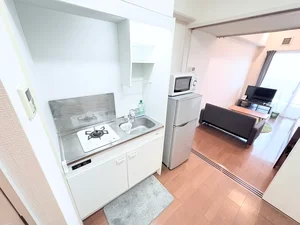 １口コンロ付♪スーパーで食材を買ってきたらすぐにお料理に取り掛かれます！