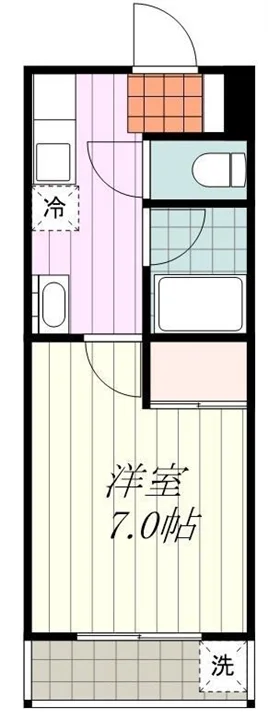 １Kのお部屋です☆☆２階で日当たりも抜群のお部屋ですのでごゆっくりおくつろぎいただけるかと思います☆