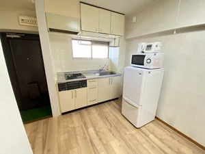 ２口コンロ付♪スーパーで食材を買ってきたらすぐにお料理に取り掛かれます！