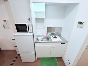 １口コンロ付♪スーパーで食材を買ってきたらすぐにお料理に取り掛かれます！