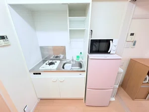 １口コンロ付♪スーパーで食材を買ってきたらすぐにお料理に取り掛かれます！