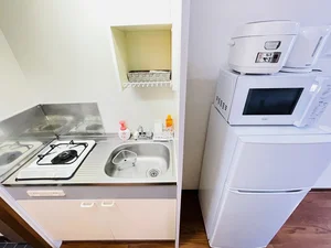 １口コンロ付♪スーパーで食材を買ってきたらすぐにお料理に取り掛かれます！