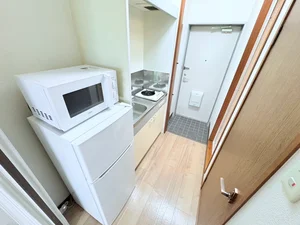 1口コンロ付♪スーパーで食材を買ってきたらすぐにお料理に取り掛かれます!