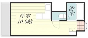 １Rのお部屋です☆☆３階で日当たりも抜群のお部屋ですのでごゆっくりおくつろぎいただけるかと思います☆