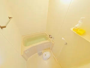 バストイレは別♪バスルームには風呂桶・風呂イス・風呂用洗剤・スポンジをご用意しておりますのでぜひご活用ください！
