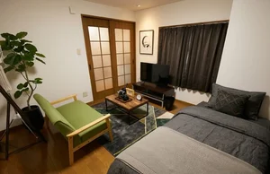 出雲市のマンスリーマンション・ウィークリーマンション「Kマンスリー出雲市駅西（出雲）【禁煙・島根県ウィークリーマンション・島根マンスリーマンション】 201・1K・【角部屋】(No.442942)」メイン画像