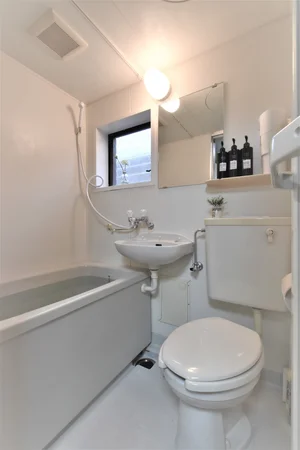 3点ユニットタイプのお部屋のため、掃除が簡単です。 サクッとお風呂を済ませたい方にもおすすめ!