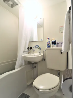 掃除がしやすい3点ユニット サクッと入浴を済ませたい方にも! シャンプーリンスや洗剤類すべてご自由にお使いください!