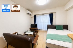 のマンスリーマンション・ウィークリーマンション「📣お値引き🈹キャンペーン✨Wi-Fi🛜無料✨禁煙🚭	ダブルベッド🛌	ソファ🛋️Sステイ三宮駅前ジアコスモ(No.481800)」メイン画像