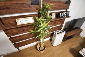 おしゃれな壁掛けラッグもございます(^^♪ご入居期間中お好きなアロマや小物を置いてみるものいいですね♪