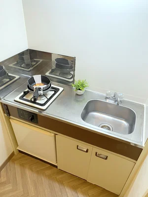 ガスコンロ付きのキッチン♪