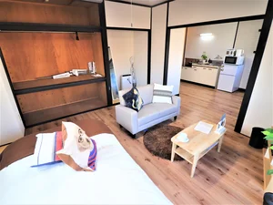 １Rですが空間は別でゆっくりとおくつろぎいただけます