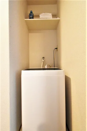 洗濯機ありで　衣類やリネン類など毎日洗濯できて衛生的！