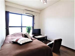 ボディータオルやフェイスタオルなどもあり！　エアコン付きで１年を通して快適な室温でお過ごしいただけます。