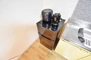 冷蔵庫も完備なので自炊や料理に最適♪長期の出張にお勧め★富山駅前ウィークリーマンションの人気物件♪【格安】