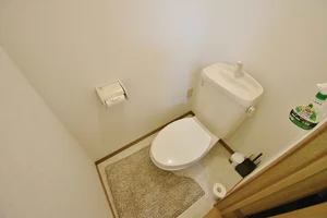 トイレ用洗剤、ブラシをご用意しておりますので長期ご利用の場合の気になる汚れなどもお掃除して頂けます♪オプション不要の滋賀県長浜市ウィークリーマンション。