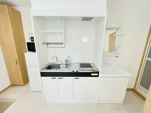 １口コンロ付♪スーパーで食材を買ってきたらすぐにお料理に取り掛かれます！