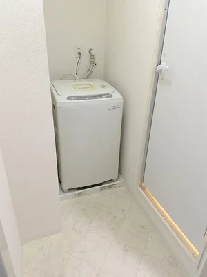 洗濯機も完備♪いいね♪