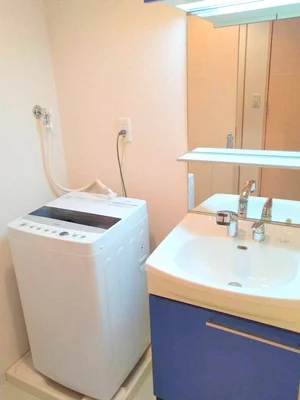 洗濯機もあるのはうれしい♪