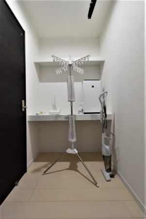 収納 掃除機や室内物干し!