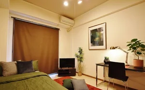 岡山県のマンスリーマンション・ウィークリーマンション「Kマンスリー駅元【岡山駅西口前】 102・1K-【角部屋】(No.551)」メイン画像